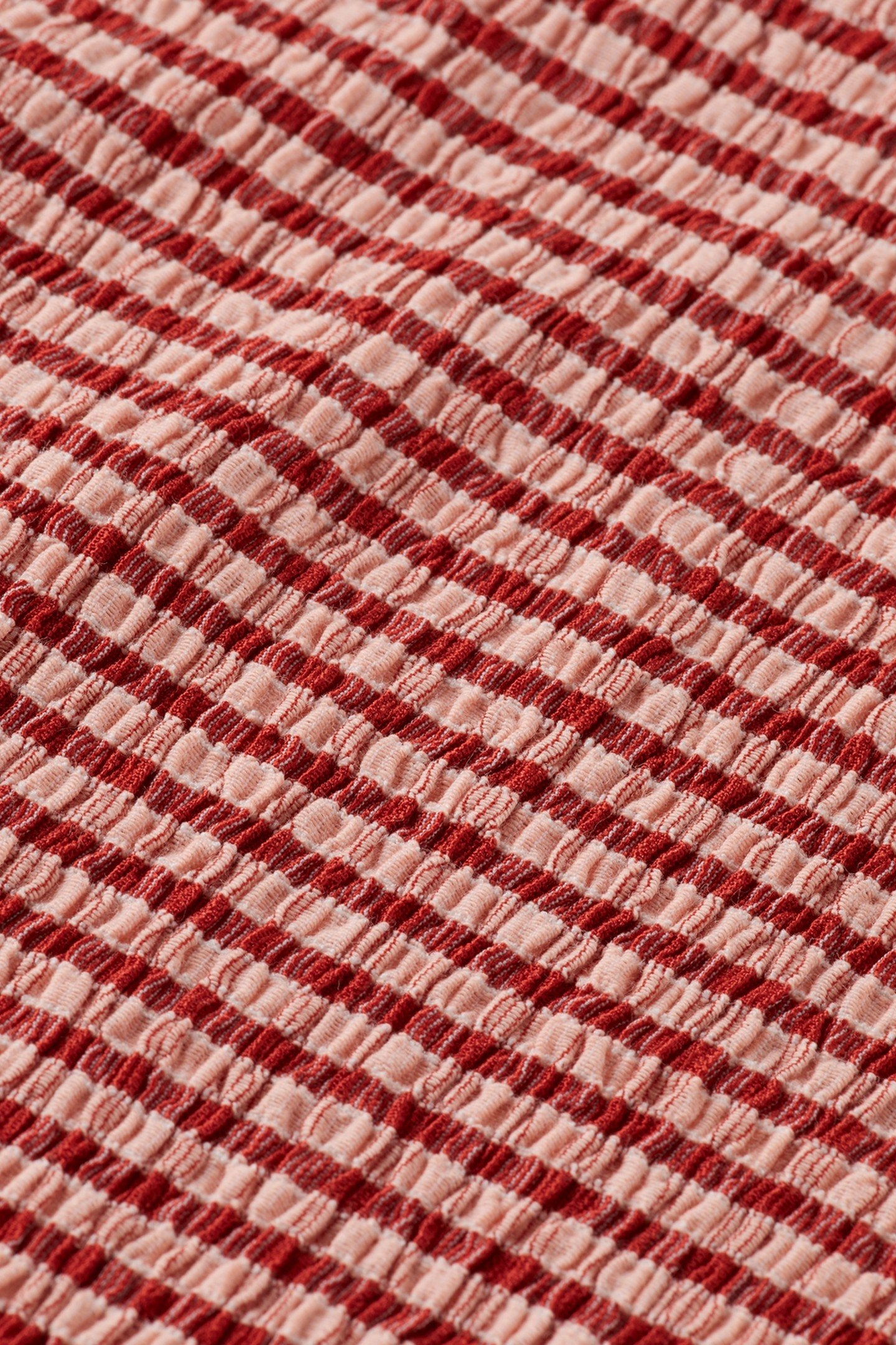 STRUCTURED GINGHAM LS T-SHIRT ROADSIDE RED/ COTTON CANDY 6