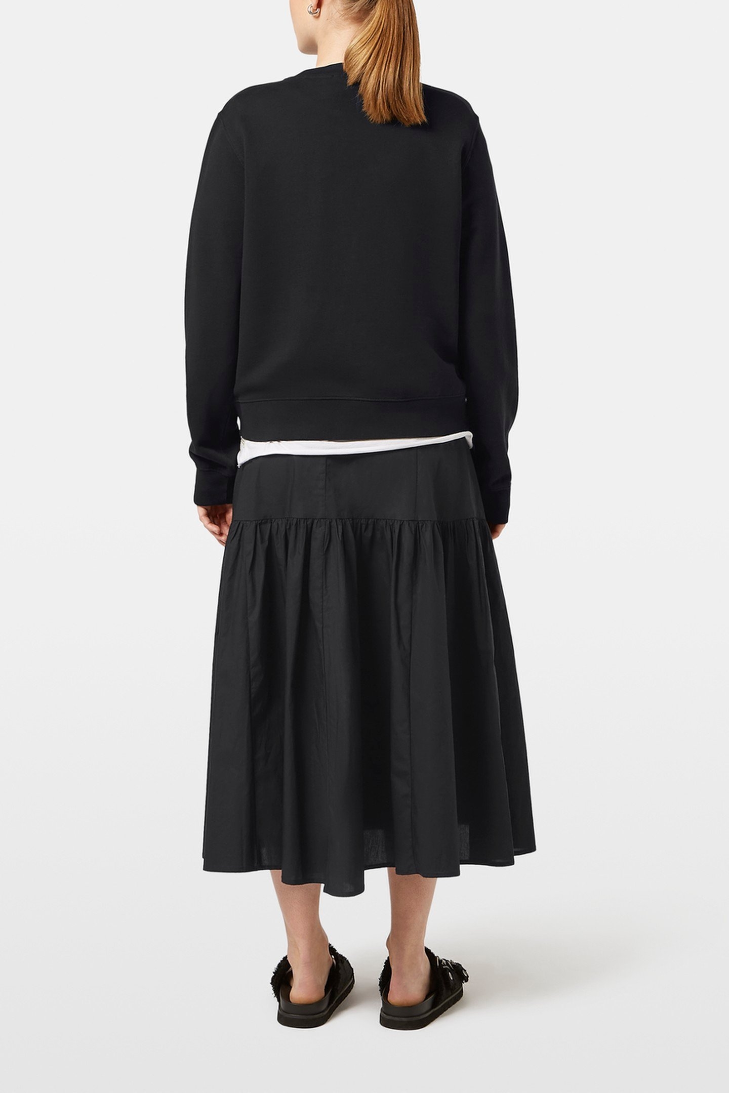 CHEST ARTWORK REGULAR FIT SWEATSHIRT BLACK 3