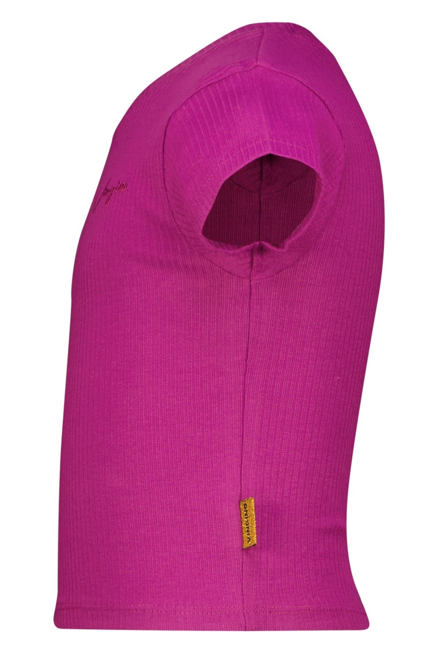 GIRLS BASIC-CROP RIB TEE T-SHIRT ASTER PINK 3