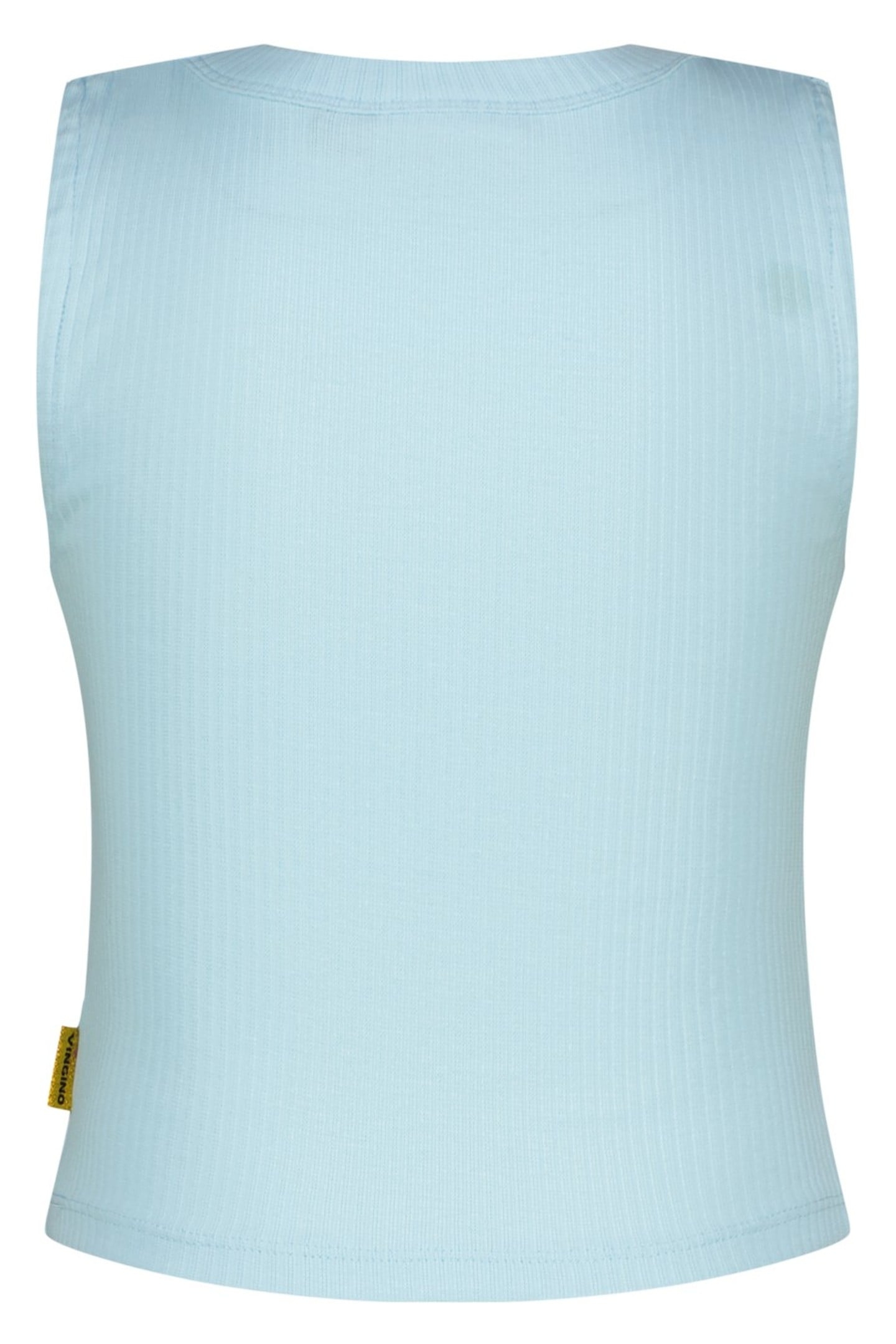 GIRLS BASIC-CROP RIB TOP TOP POWDER BLUE 2