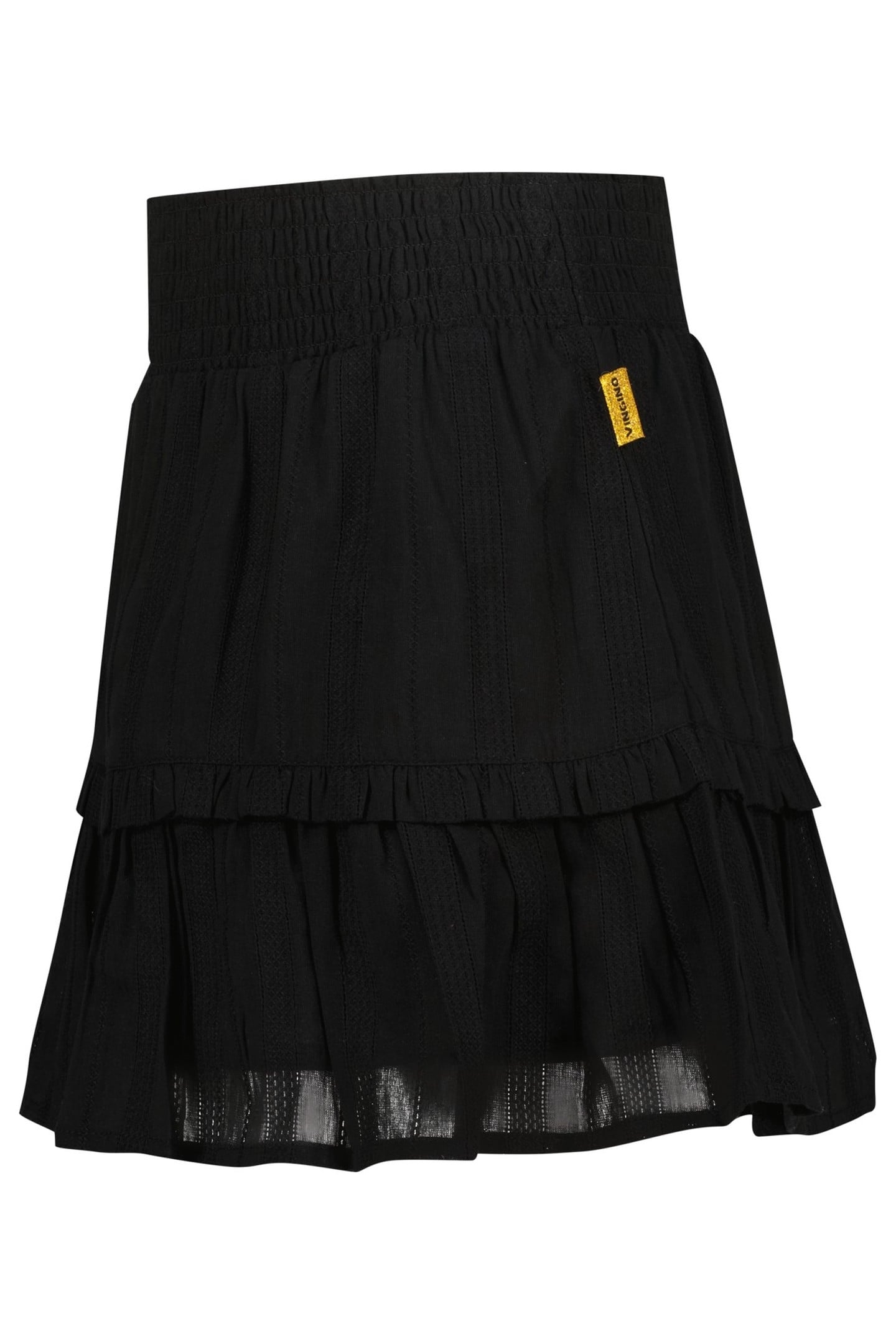 GIRLS QARINA MIDI SKIRT DEEP BLACK 3