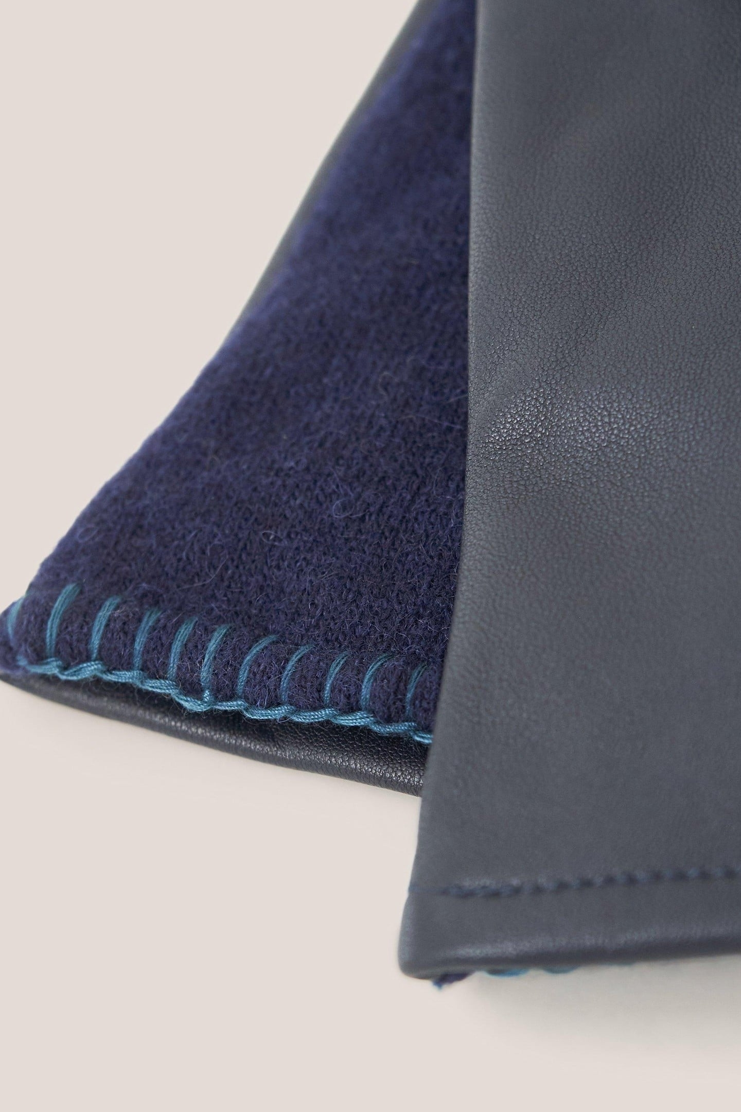 LUCIE LEATHER GLOVE DARK NAVY 3