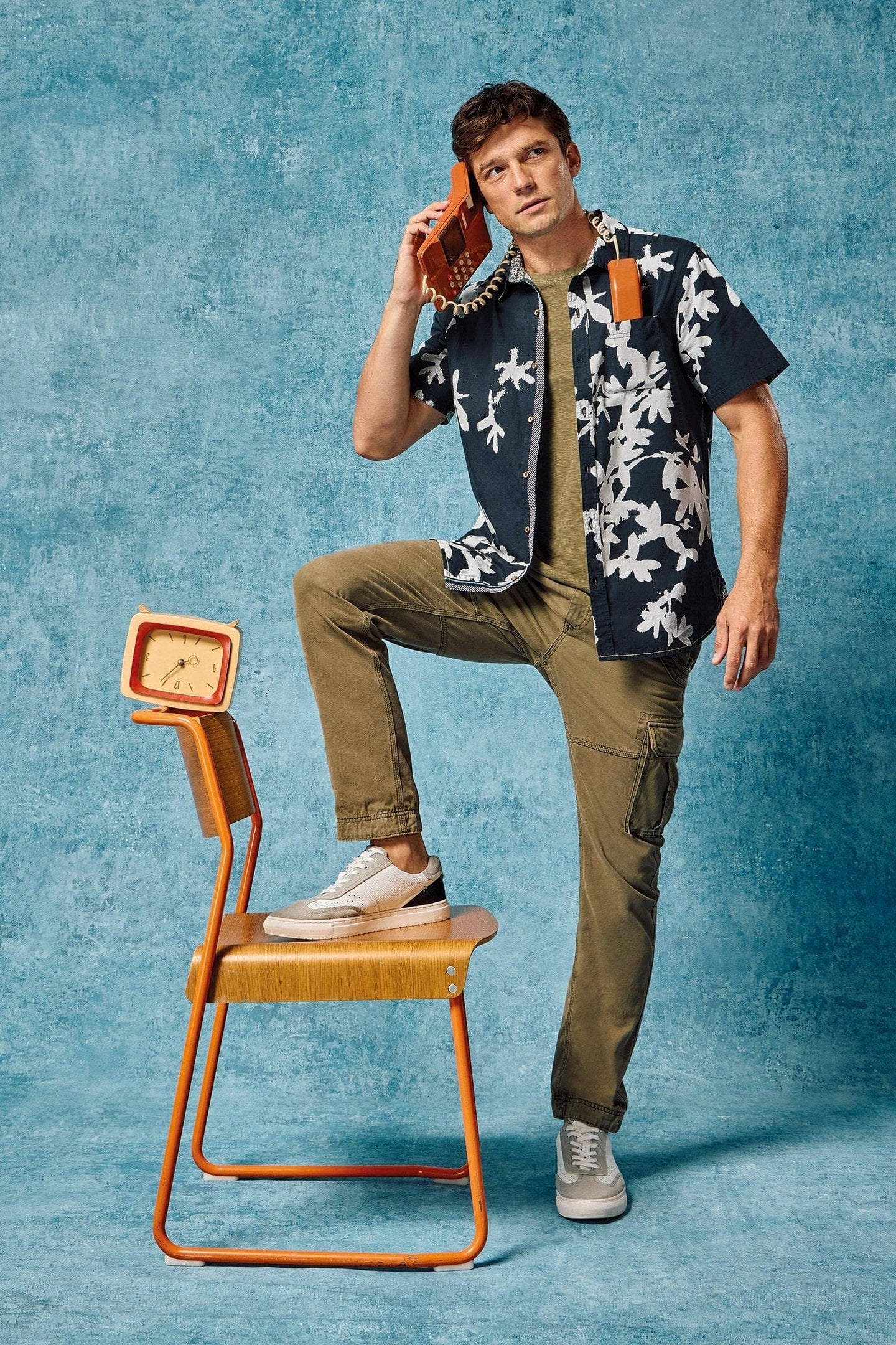 BLOSSOM SS PRINTED SHIRT NAVY PRINT 7