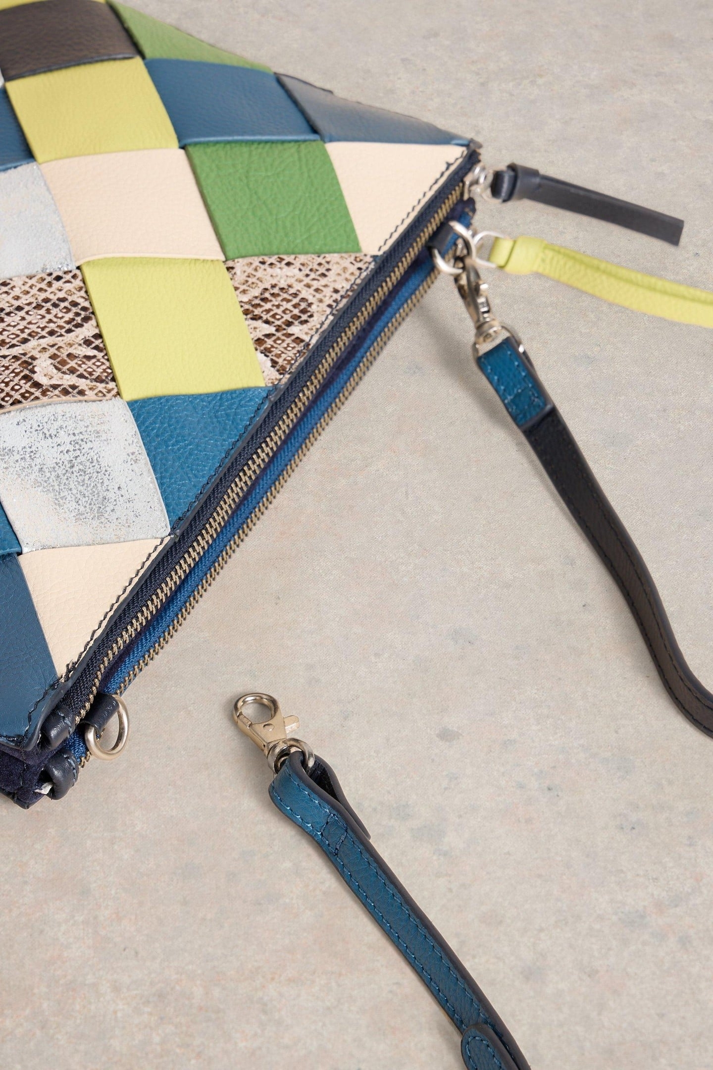 CONNIE DOUBLE POUCH CROSSBODY BLUE MULTI 5