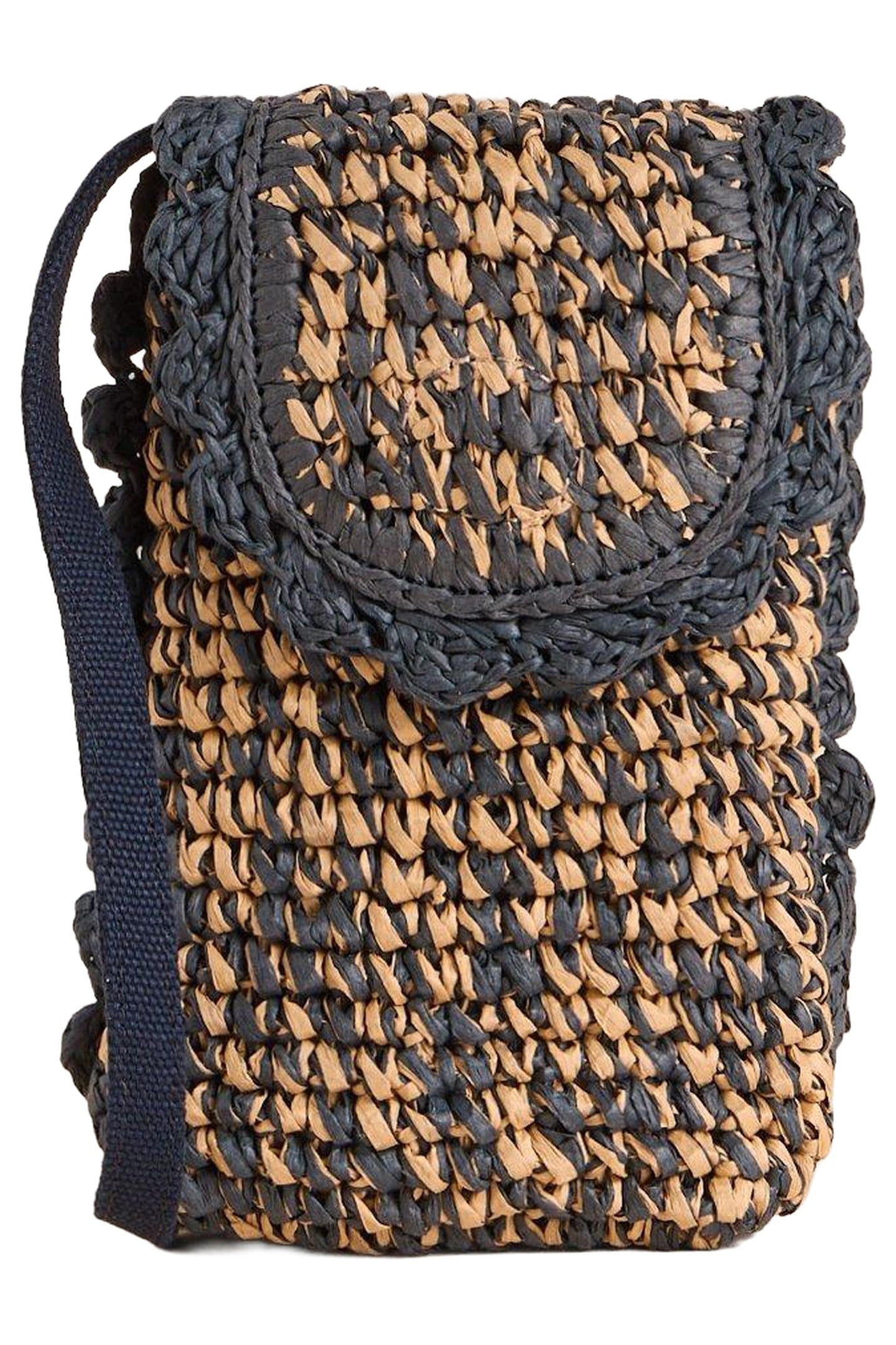 COCO RAFFIA PHONE BAG NATURAL MULTI 3