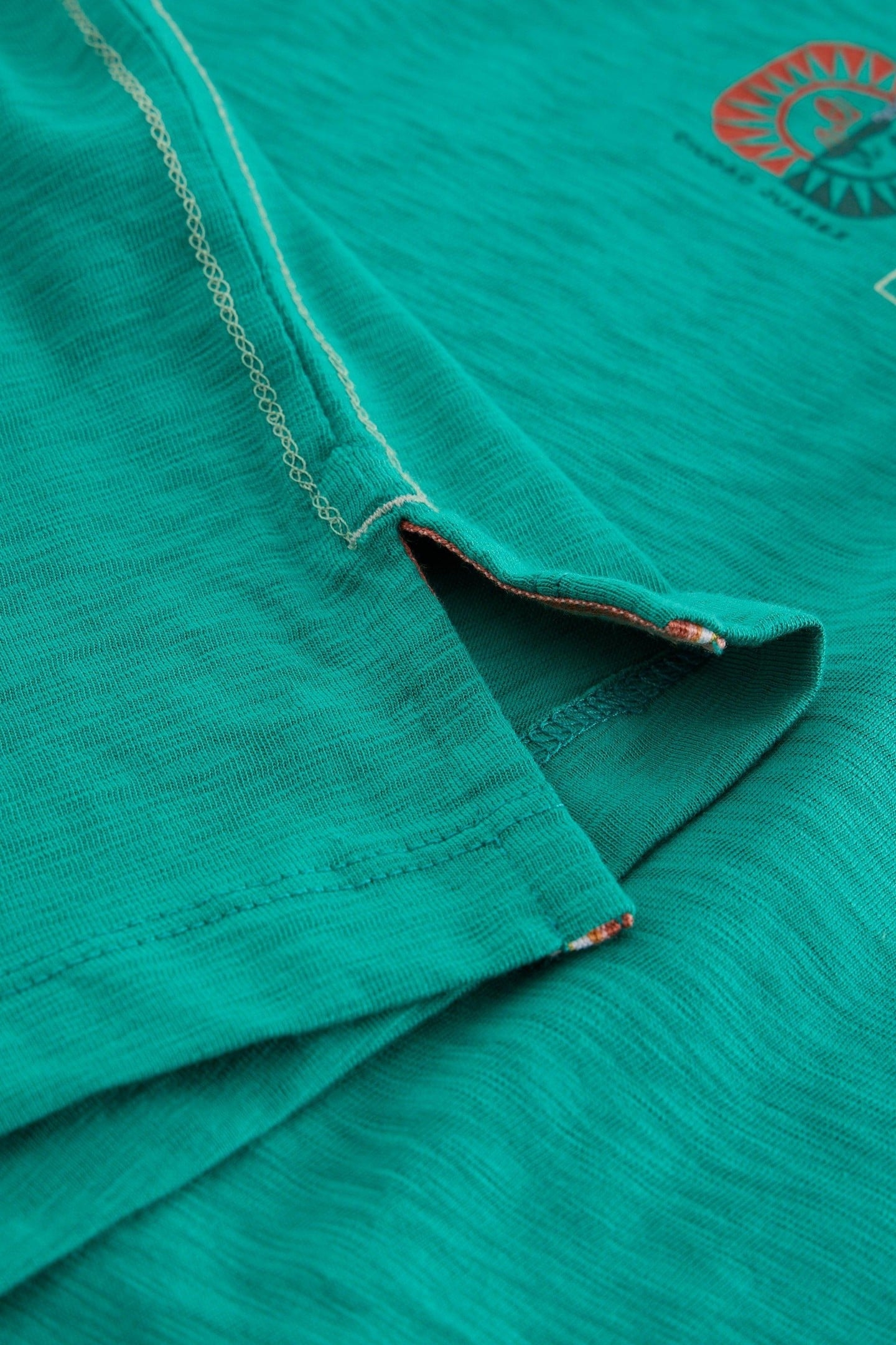 TRAVEL GRAPHIC TEE TEAL PRINT 6