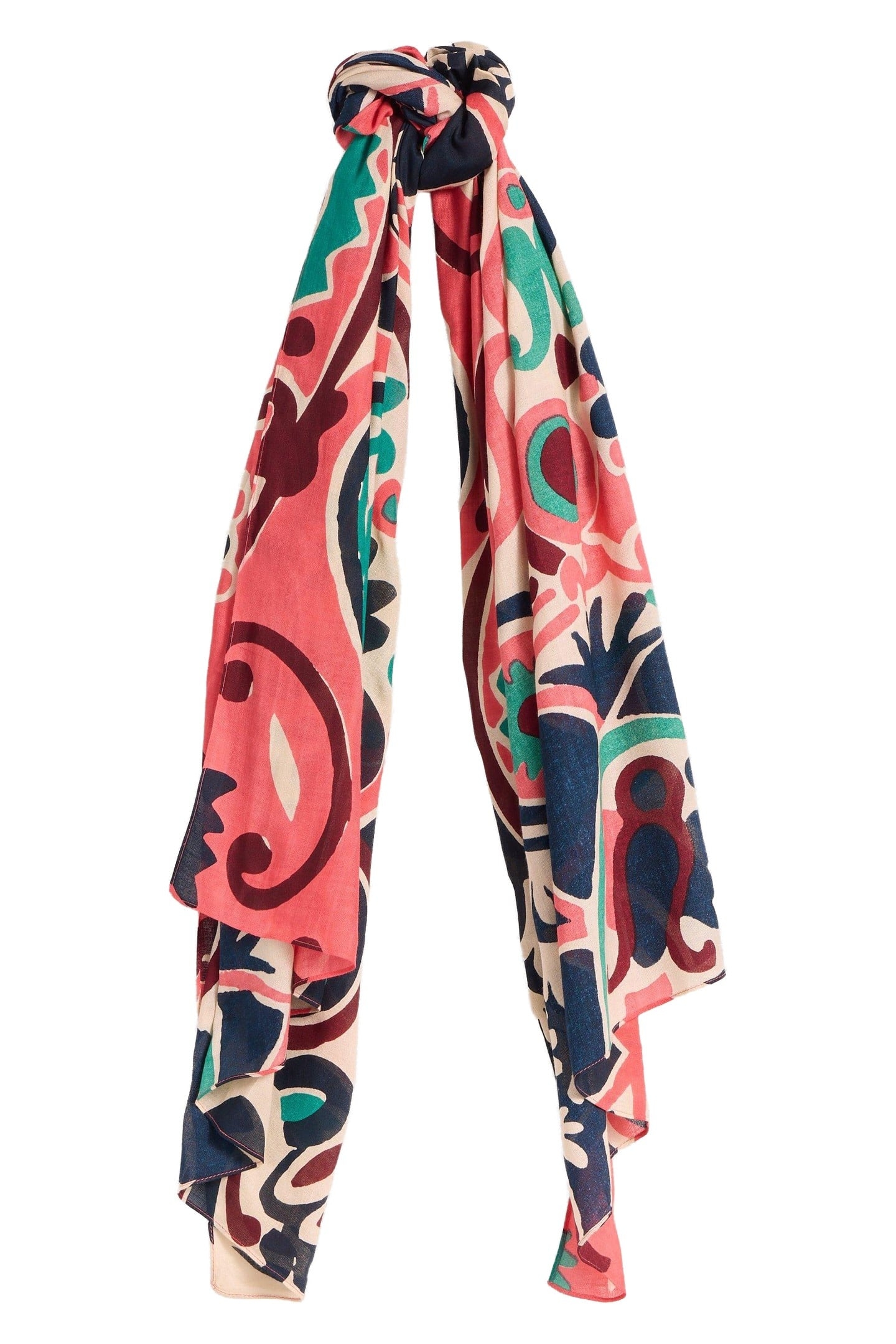 CALYPSO CARNIVAL PRINTED SCARF PINK MULTI 2
