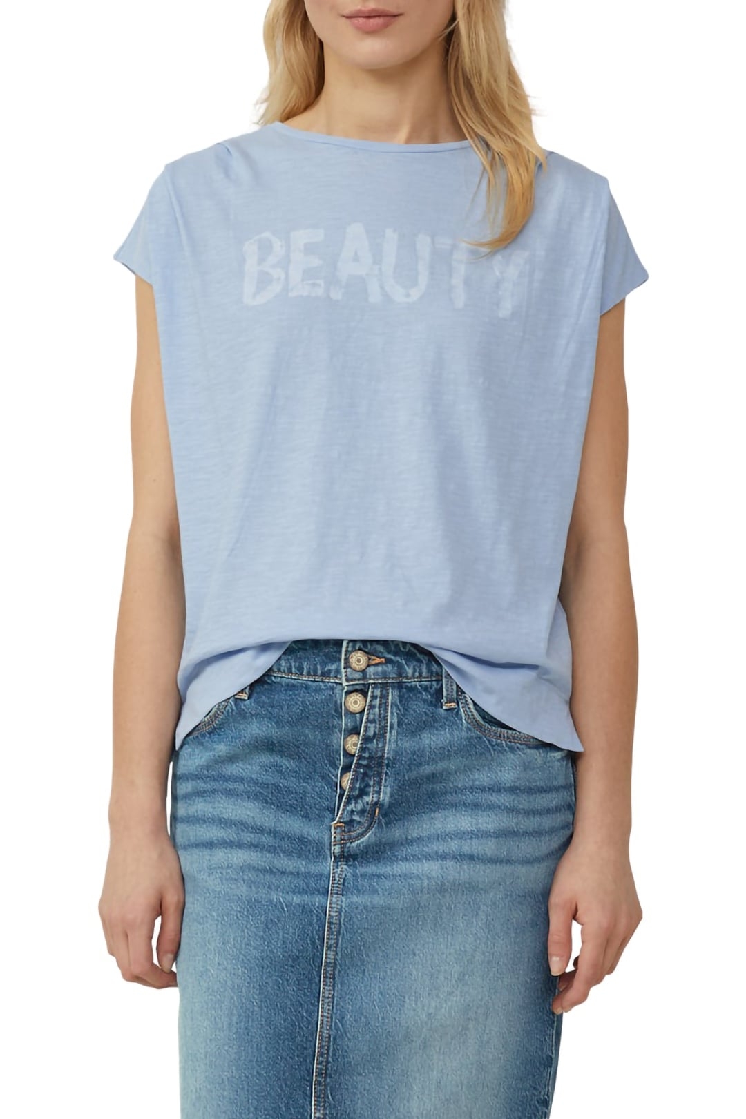 S.OLIVER T-SHIRTS LIGHT BLUE 1