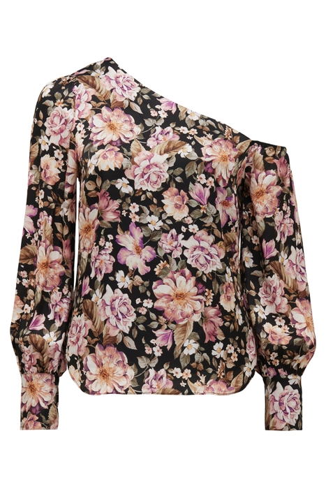 LANA PRINTED SATIN TIPPED SHOULDER DARK HAVEN FLORAL 6