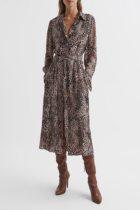 TABITHA DRESS SHIRT BROWN 1