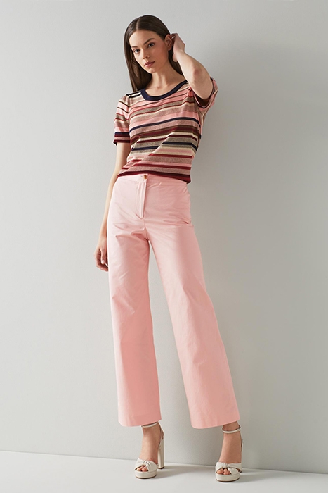 KATIE WIDE-LEG & FLARED JEANS PINK 1