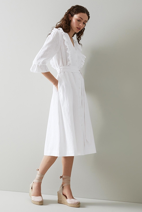 ANYA SHIRT DRESS WHITE 3