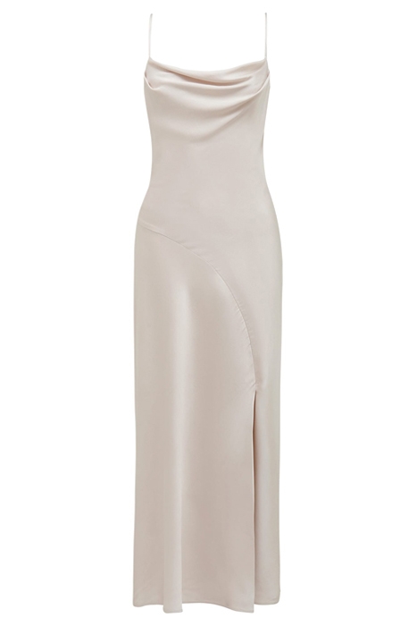 OPAL BIAS COWL SATIN MIDI DRESS CHAMPAGNE 5