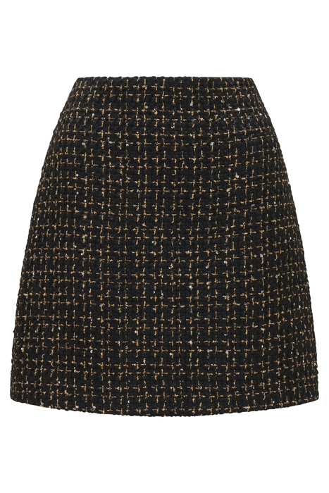 LARA BOUCLE MINI SKIRT BLACK/GOLD 6
