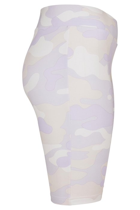 LADIES HIGH WAIST CAMO TECH CYCLE SHORTS LILACCAMO 7