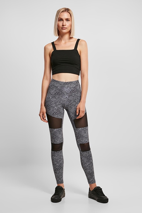 LADIES TECH MESH AOP LEGGINGS BLACKZEN 4
