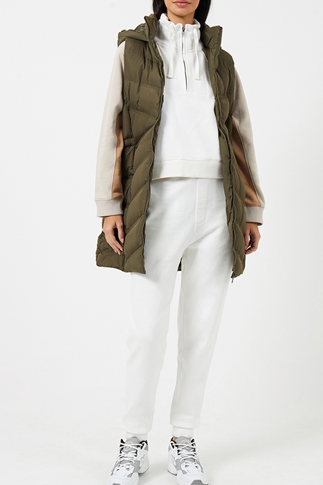 GILET ROW HOOD MID KHAKI 4