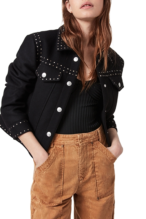 ACEY STUD JACKET BLACK 1