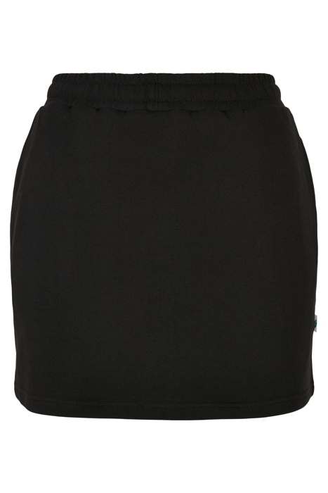 LADIES ORGANIC TERRY MINI SKIRT BLACK 1