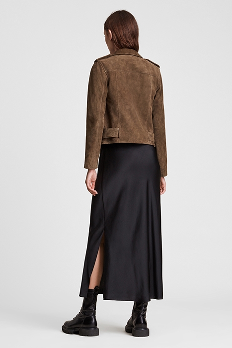 SUEDE BALFERN BIKER KHAKI GREEN 3