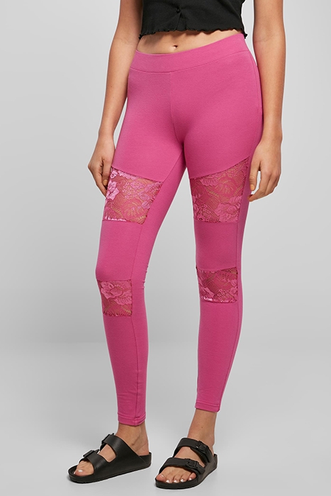 LADIES LACES INSET LEGGINGS BRIGHTVIOLET 2