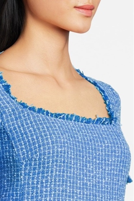 TIMMY ABITO TWEED LEGGERO BOUC PERIWINKLE BLUE 4