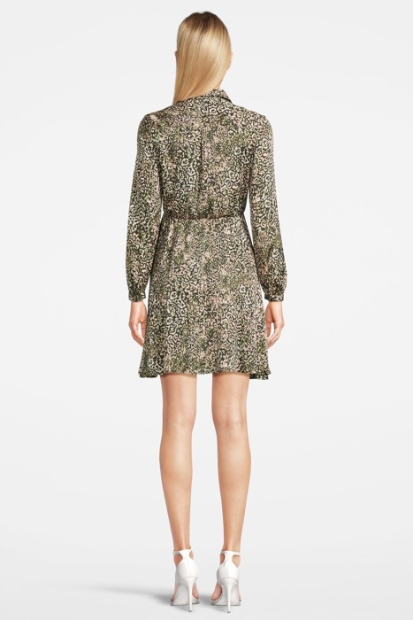 EVERETT ABITO SATIN STAMPA SWE MULT. PINK/GREEN 2