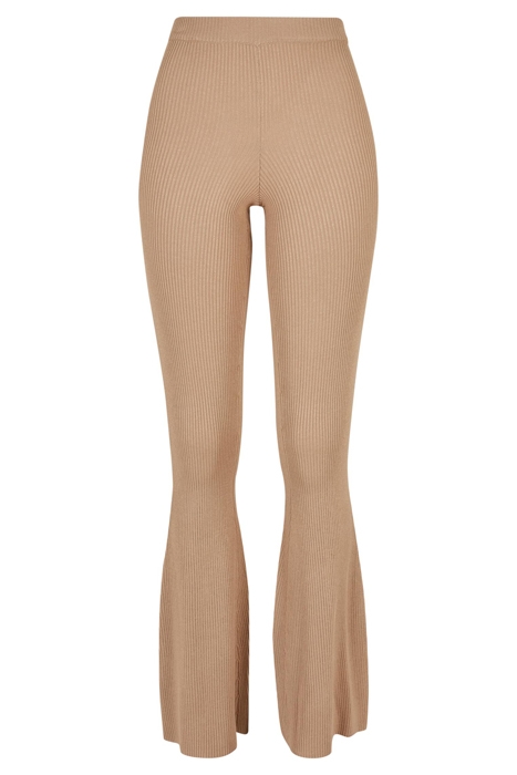 LADIES RIB KNIT BOOTCUT LEGGINGS UNIONBEIGE 1