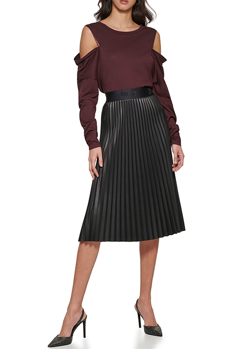 L/S CREW NECK ZIP FR BORDEAUX 4