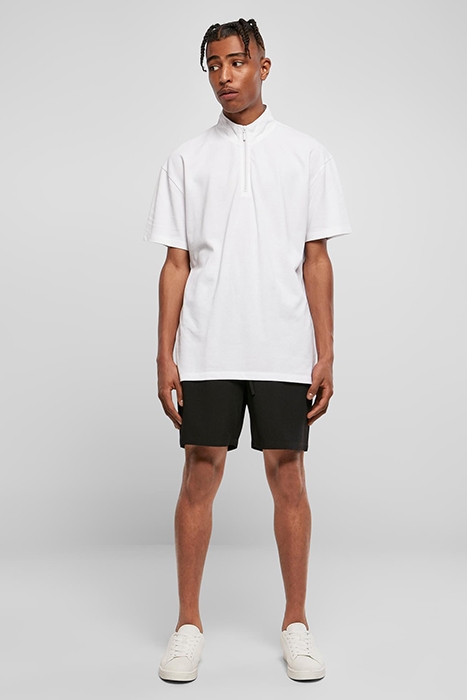 BOXY ZIP PIQUE TEE WHITE 4