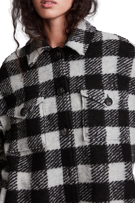 FENIX CHECK JACKET BLACK/WHITE 4