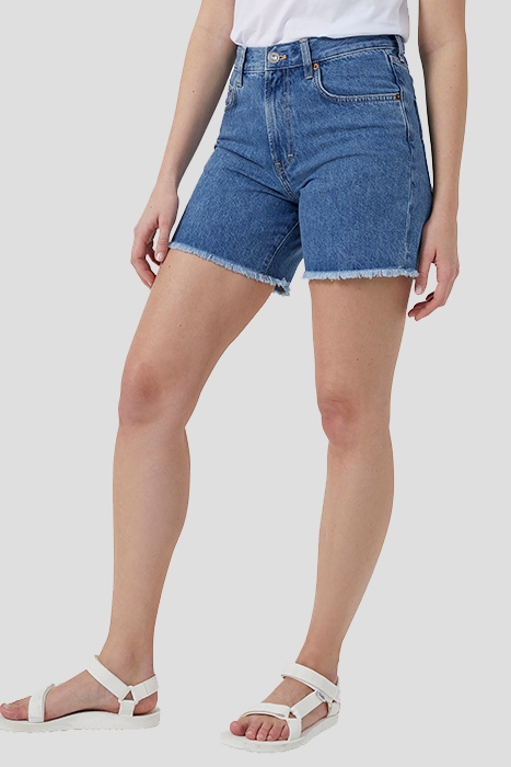 PIPER ORGNIC DNM BOYFRND SHRTS MID BLUE 7