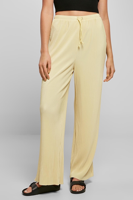 LADIES PLISSE PANTS SOFTYELLOW 2