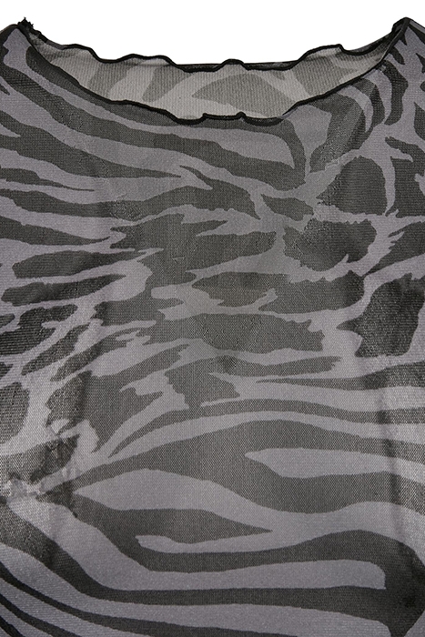 LADIES MESH TEE ASPHALT/BLACK 8