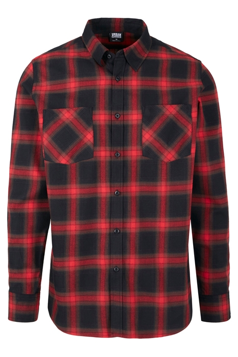 CHECKED FLANELL SHIRT 6 BLACK/RED 1