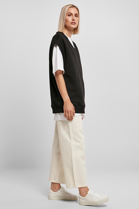 LADIES OVERSIZED SWEAT SLIPOVER BLACK 4