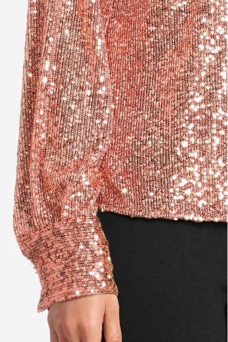 MANNY CAMICIA FULL PAILLETTES BROWINING ORANGE 5