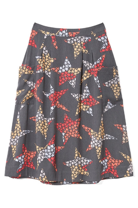 CAMILLA MIDI SKIRT GREY MLT 1