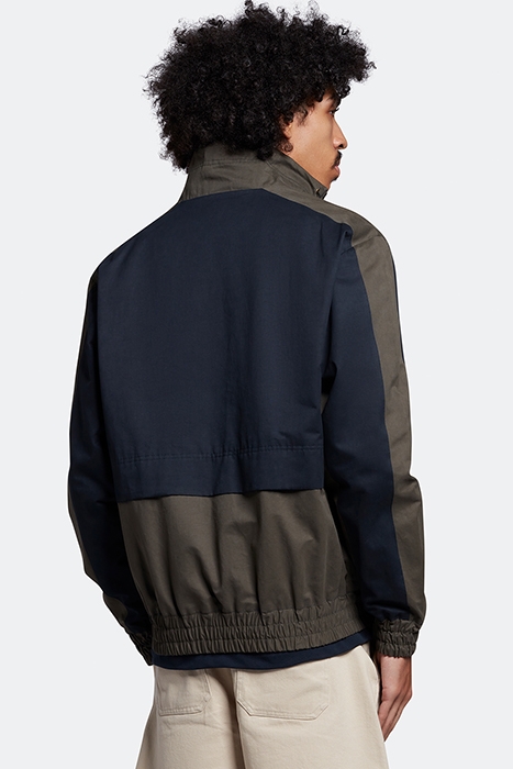 PANELLED SPORT JACKET DARK NAVY/ OLIVE 2