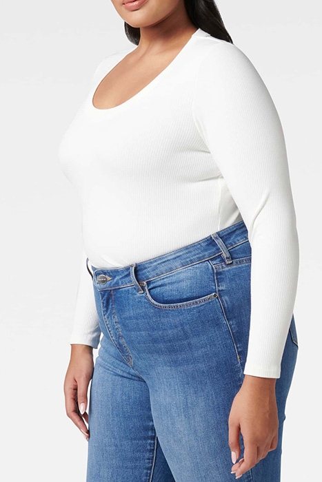 SIENNA CURVE SCOOP NECK LONG SLEEVE PORCELAIN 4