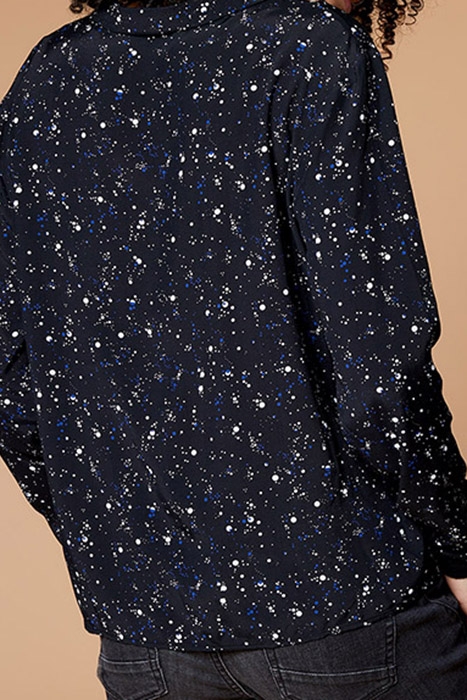 CORY - BLACK POLKA DOT PRINT BLOUSE 2