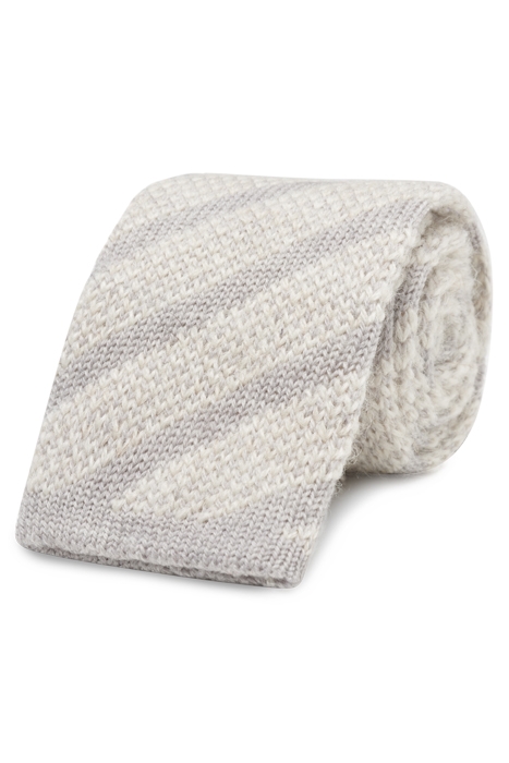 GREY KNITTED TIE 1