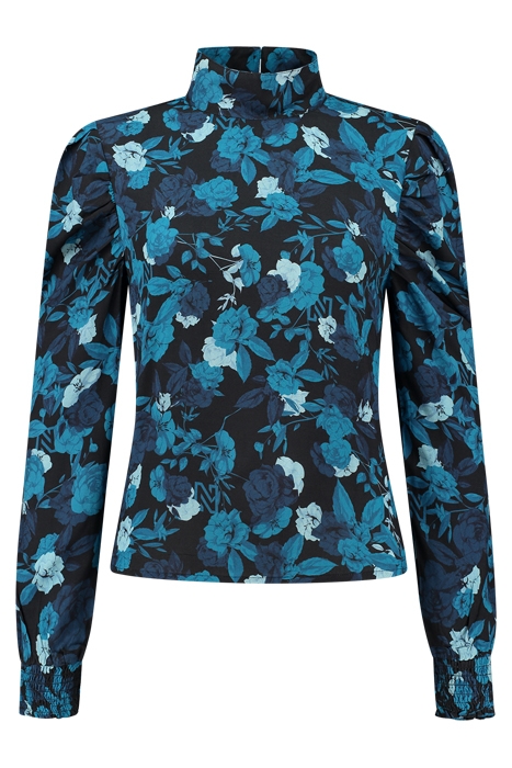STEFANIE TOP BLUE FLOWER 1