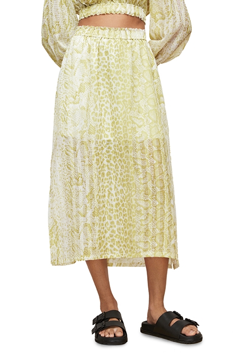 CLARA NOCHE SKIRT LIME GREEN 1