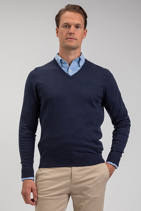 V-NECK SWEATER NAVY 2