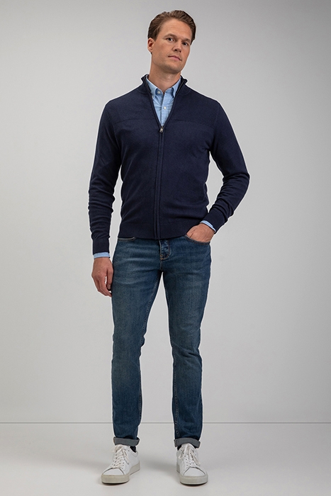 ZIP THRU CARDIGAN NAVY 3