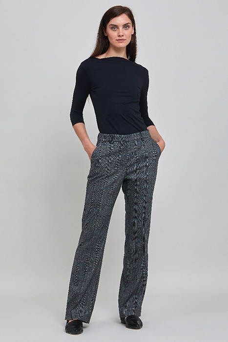 ISLA CHARCOAL CHECK PANT 4