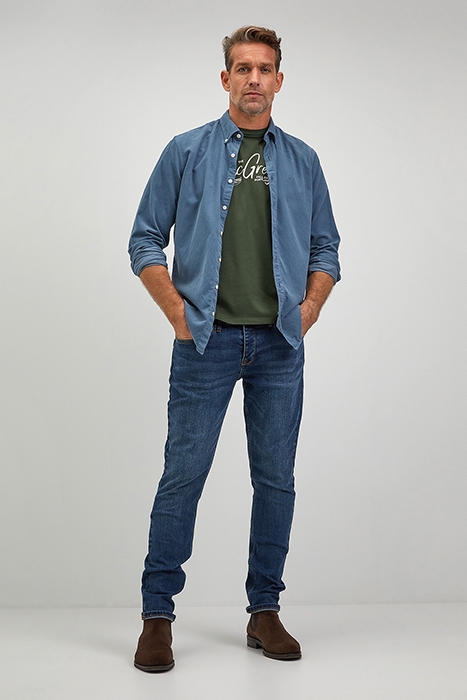 CORDUROY SHIRT GMD MEDIUM BLUE 4
