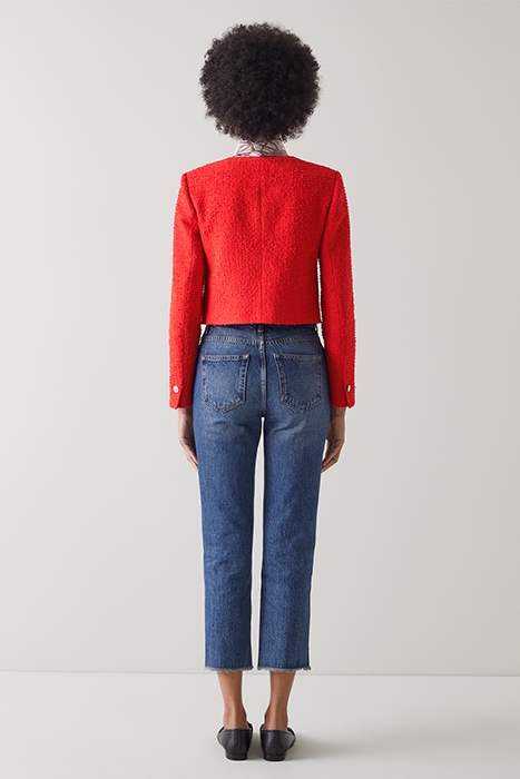 SASKIA CROPPED JACKET RED 3