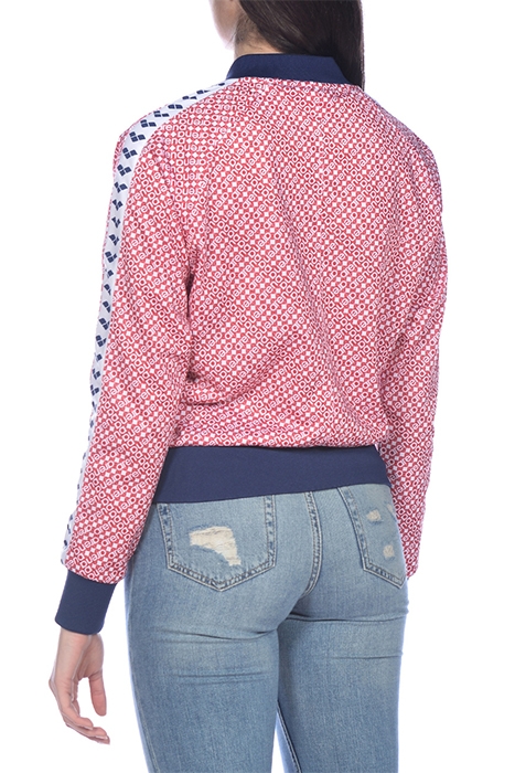 W RELAX IV TEAM JACKET DIAMONDS WHITE RED NAVY 5